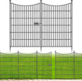 No Dig Dog Fence Outdoor for Yard with Gate, 40 in(H) X 23.6 ft(L)