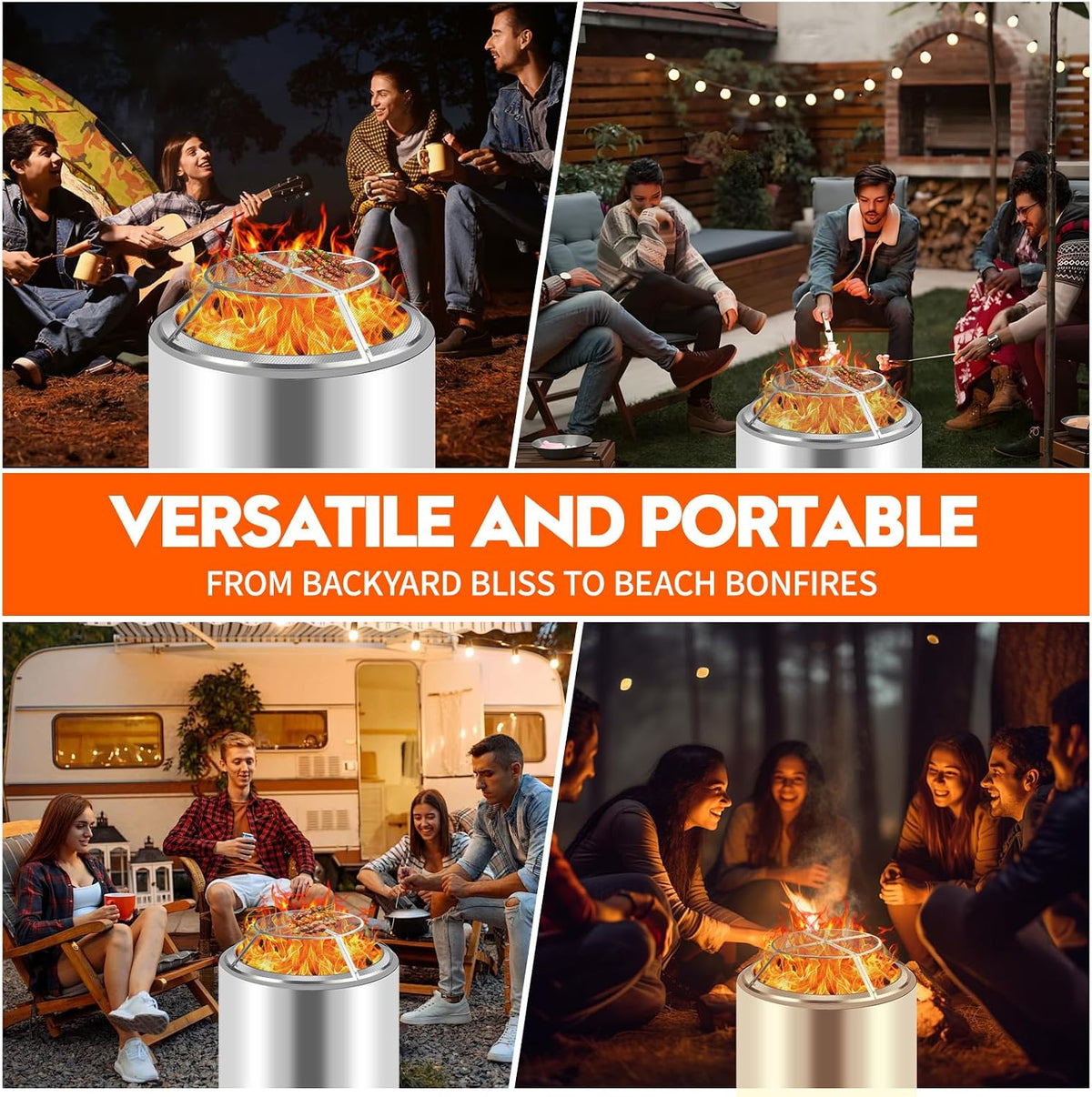 Fire Pit Spark Screen for Solo Stove Range Accessories, 15 Inch