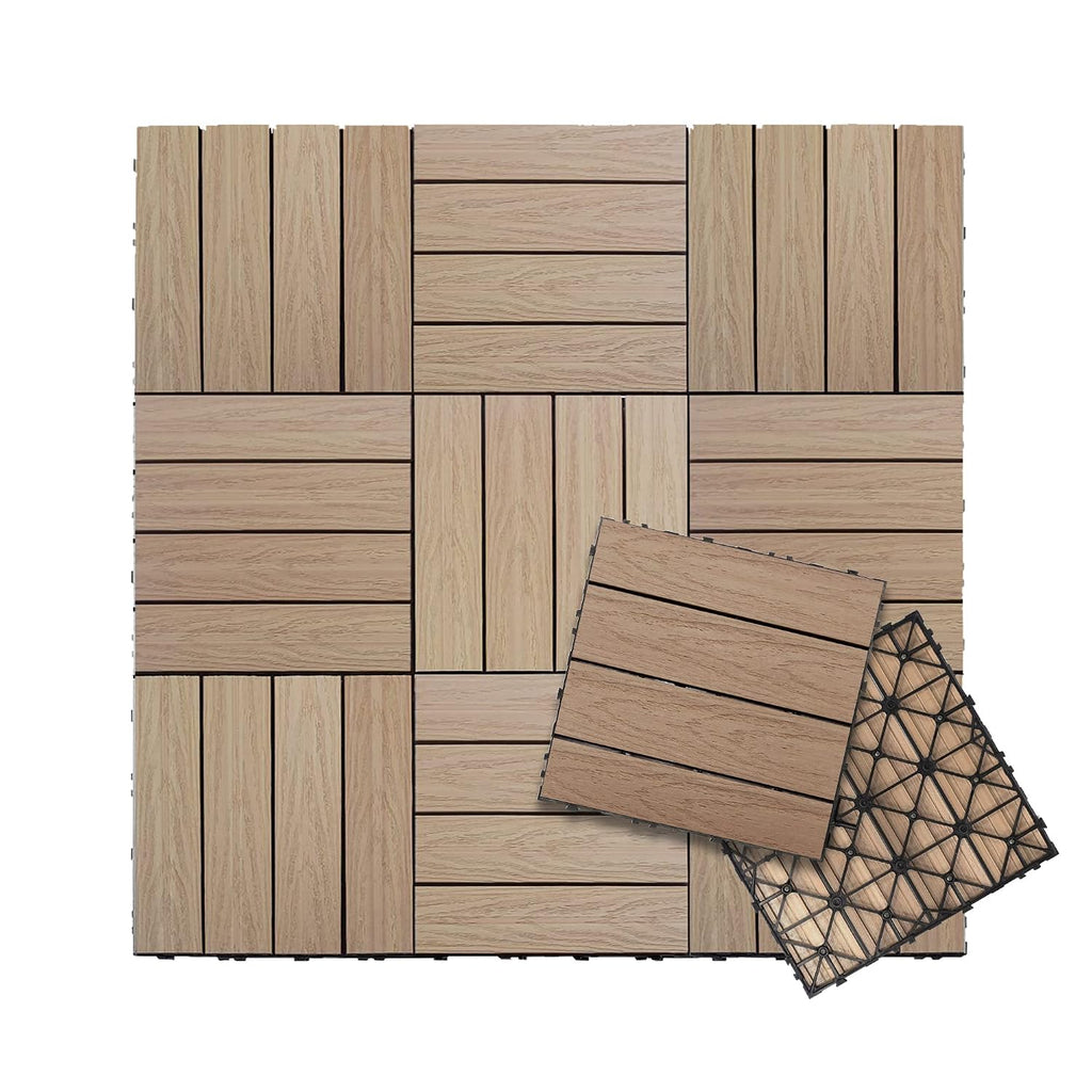 NewTechWood UltraShield Naturale 1 ft. x 1 ft. Composite Deck Tiles