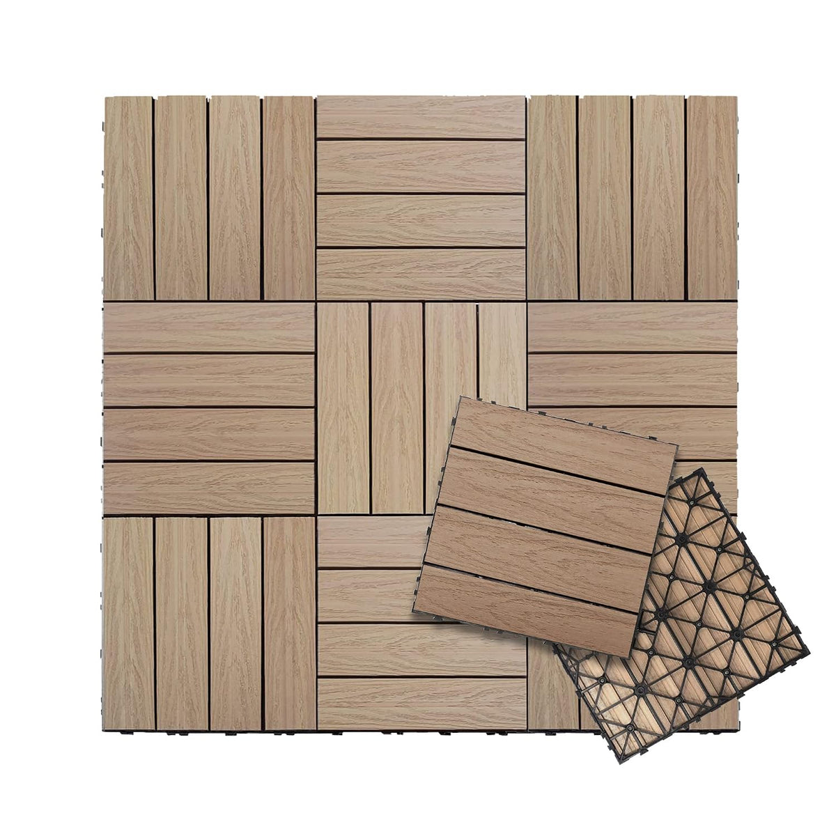 NewTechWood UltraShield Naturale 1 ft. x 1 ft. Composite Deck Tiles