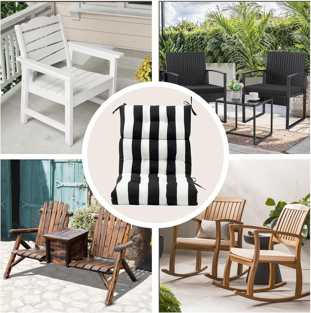 funhome indoor/outdoor high back chair cushions set of on a desk or shelf