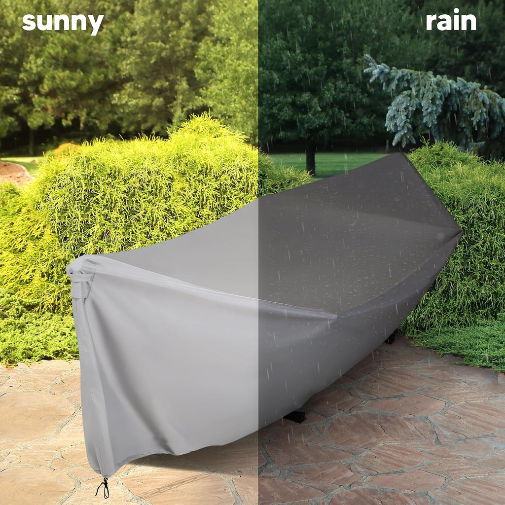 SUNCREAT Hammock Cover, Water-Resistant Polyester Hammock Stand Cover for 11-12ft Stand, Gray