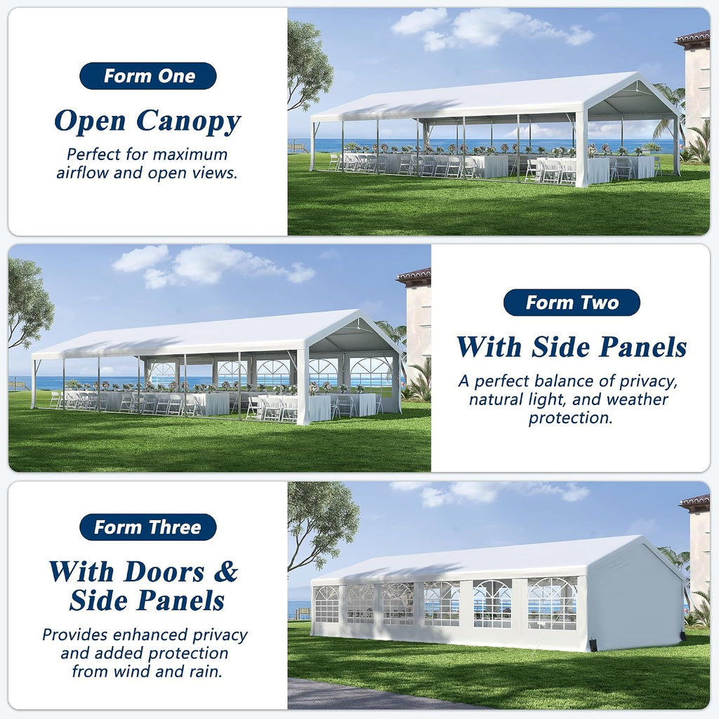 COVERONICS 20'x40' Heavy-Duty Party Tent for Events