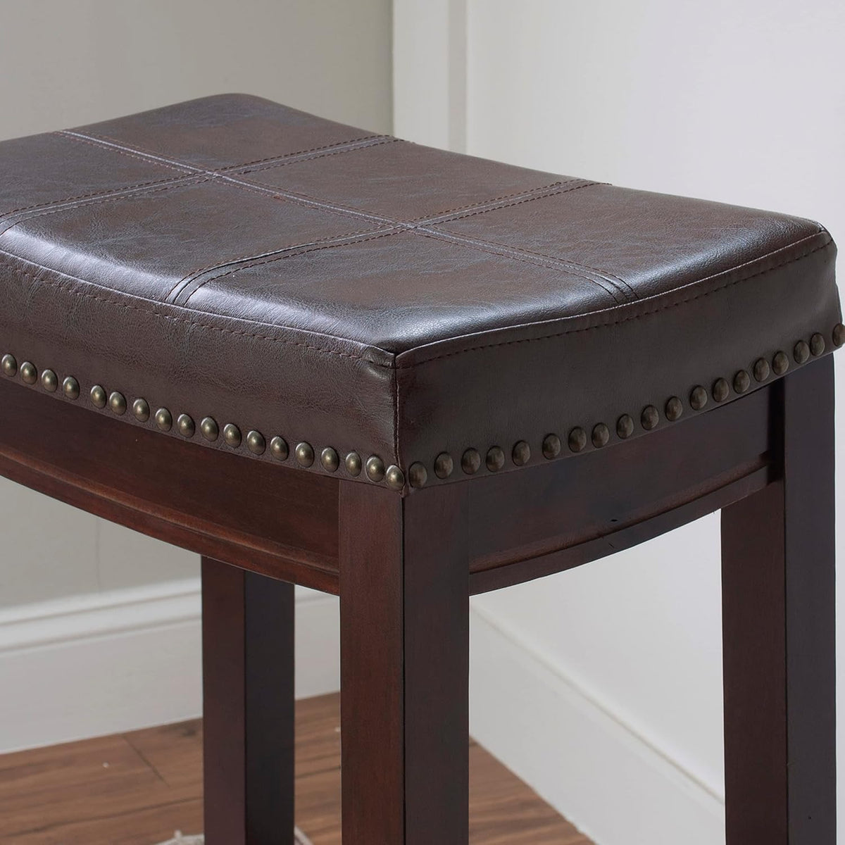 Linon Home Décor Kingston, 32" x 18.75" x 13.25", Model Number: 55816BRNPU-01-KD-U