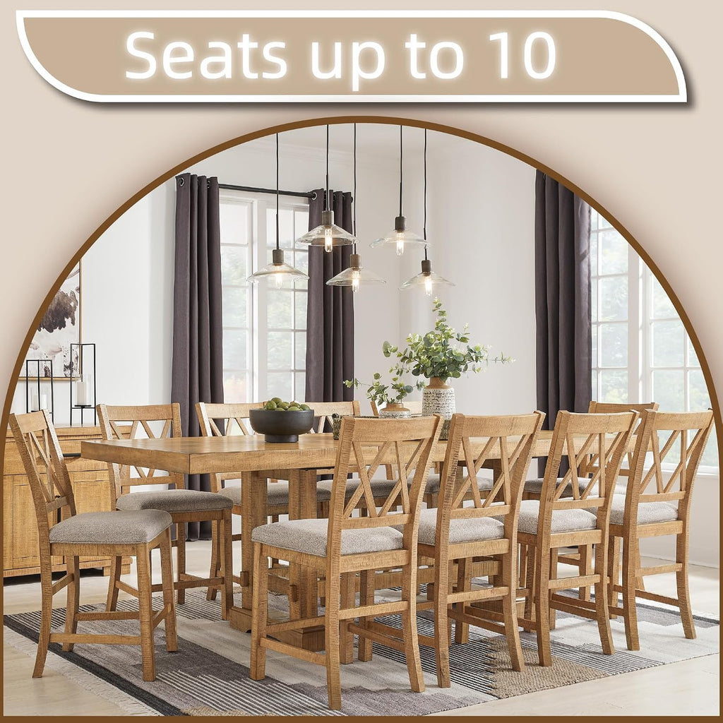 Signature Design by Ashley Counter Height Dining Extension Table, Rustic