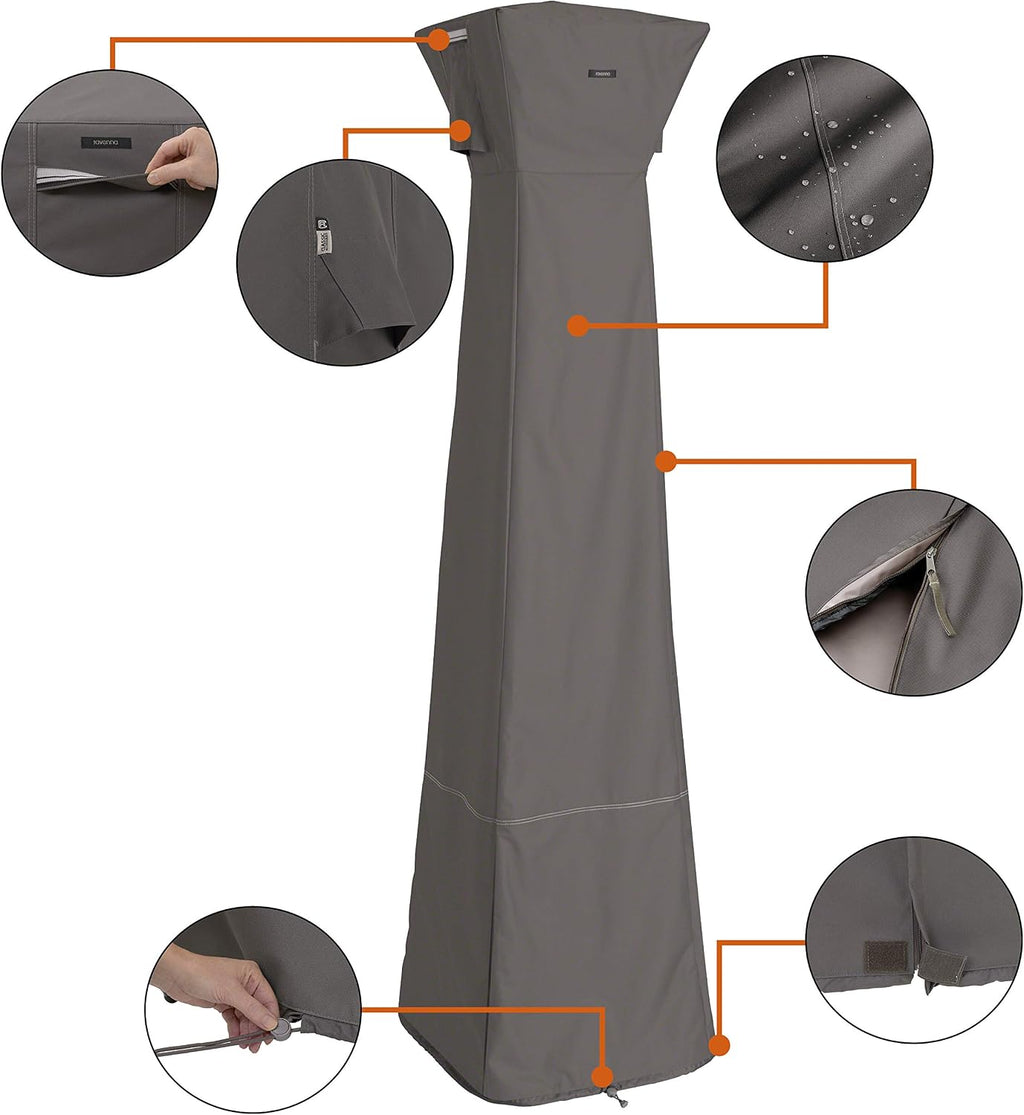 Classic Accessories Ravenna Water-Resistant 21 Inch Pyramid Torch Patio Heater Cover