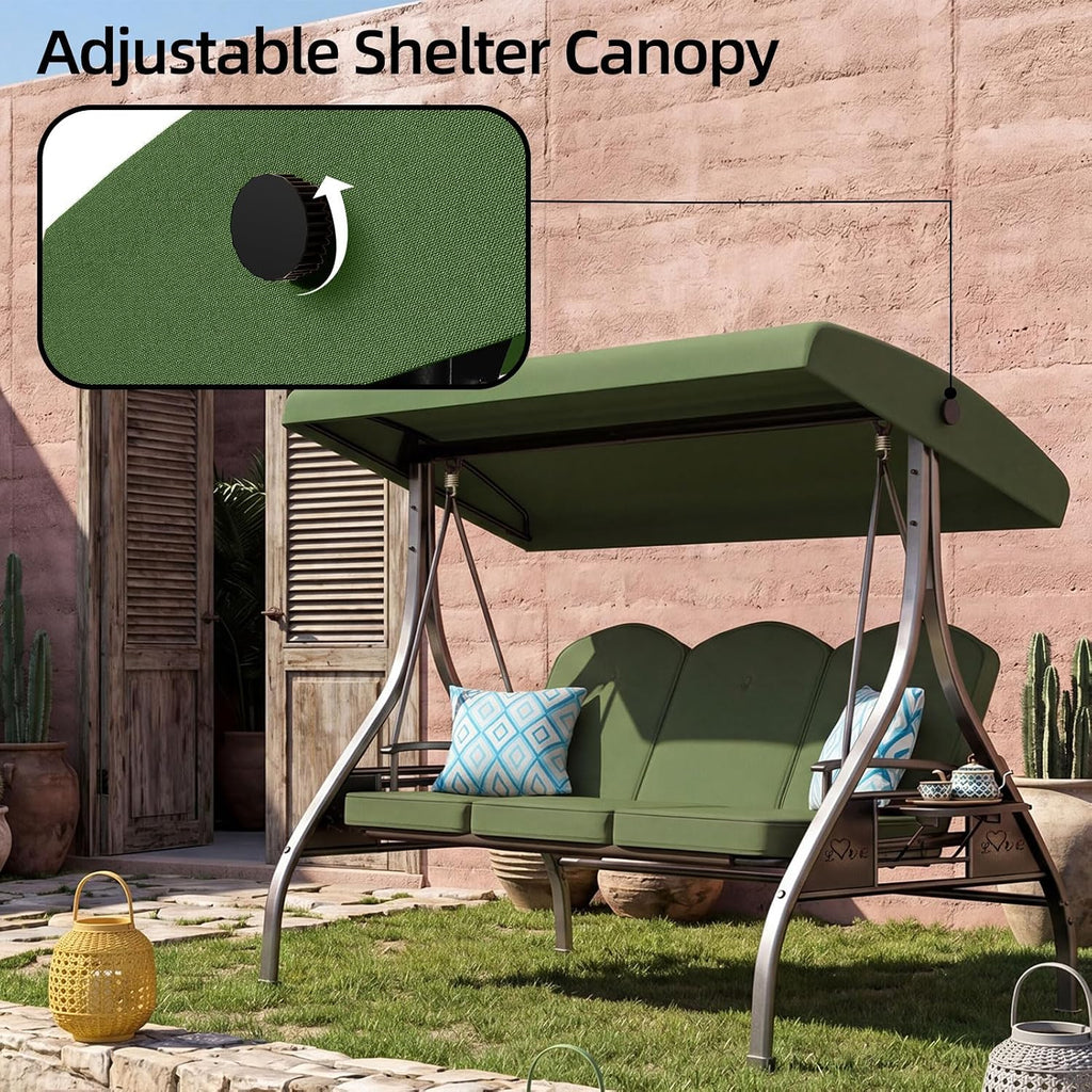 patio swing with canopy convertible outdoor porch swing showing dimensions