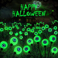 6 Pack Halloween Decorations Outdoor 36 LED Green Solar Eyeball Lights