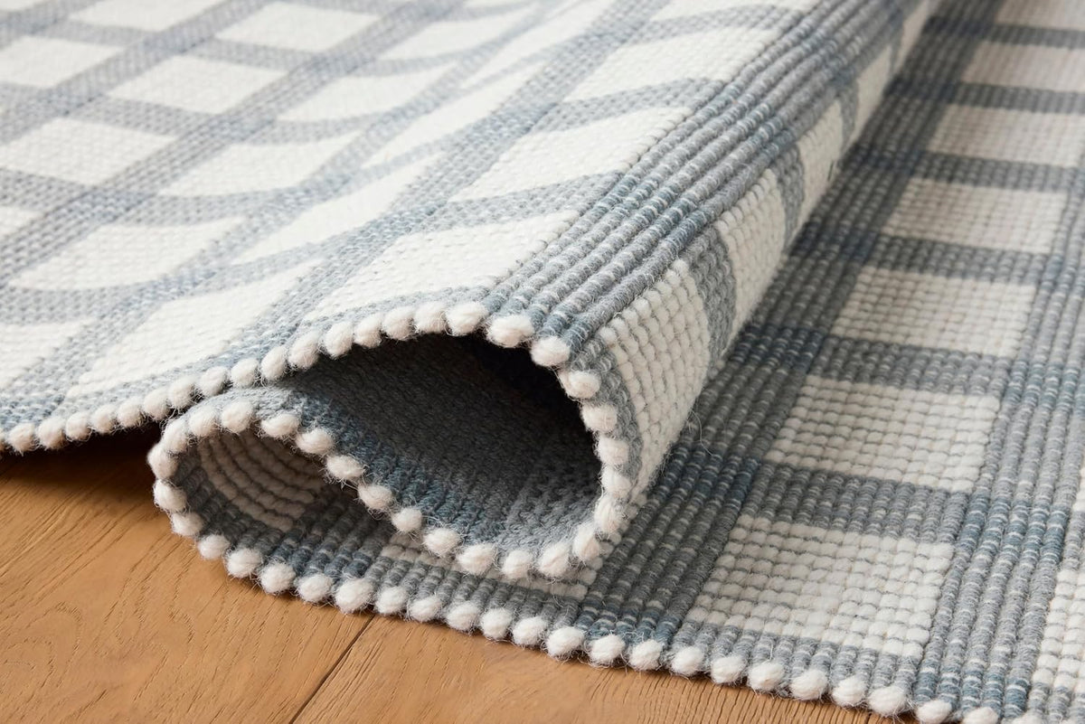 Loloi Magnolia Home Ryder Blue/Ivory 9'-3" x 13' Area Rug