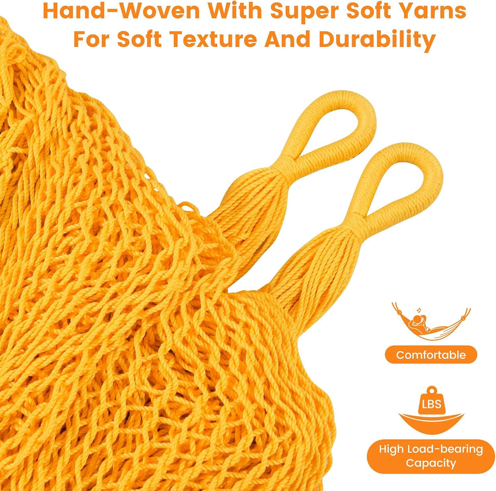 Lazy Daze XL Handwoven Mayan Hammock, 10.5FT Double Camping Hammocks