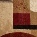 Home Dynamix Tribeca Jasmine Modern Area Rug, Abstract Brown/Green 5'2"x7'2"