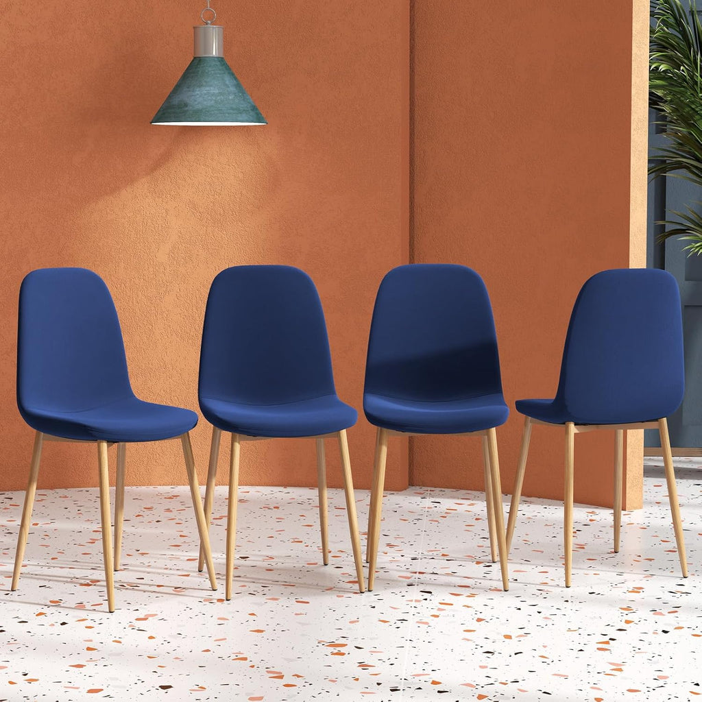 Artist hand Mid‑Century Modern Dining Chairs, Set of 4
