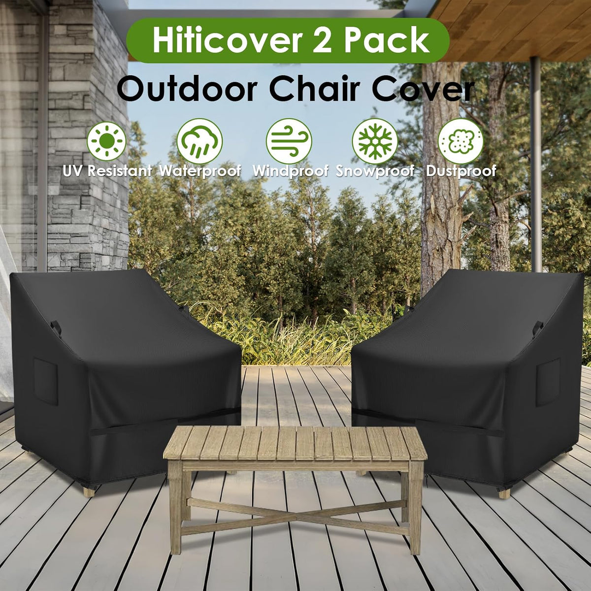 outdoor waterproof patio chair covers 2 pack, 28 on a desk or shelf