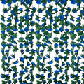 16Pcs 126Ft Royal Blue Rose Garland, Fake Rose Hanging Flowers, Artificial Flower Vine, Hanging Floral Vine Garland for Wedding, Birthday Party, Wall Arch, Halloween, Christmas Garden Backdrop Decor