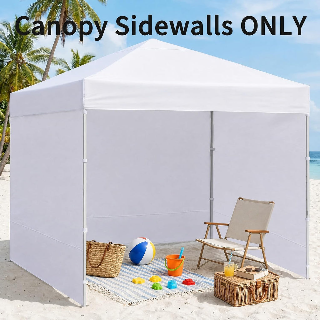 10' x 10' Canopy Sidewalls, 3 Pack Pop Up Canopy Walls, White