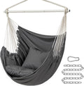 SONGMICS Hammock Chair, Load Capacity 330.7 lb, with 2 Cushions and Pockets