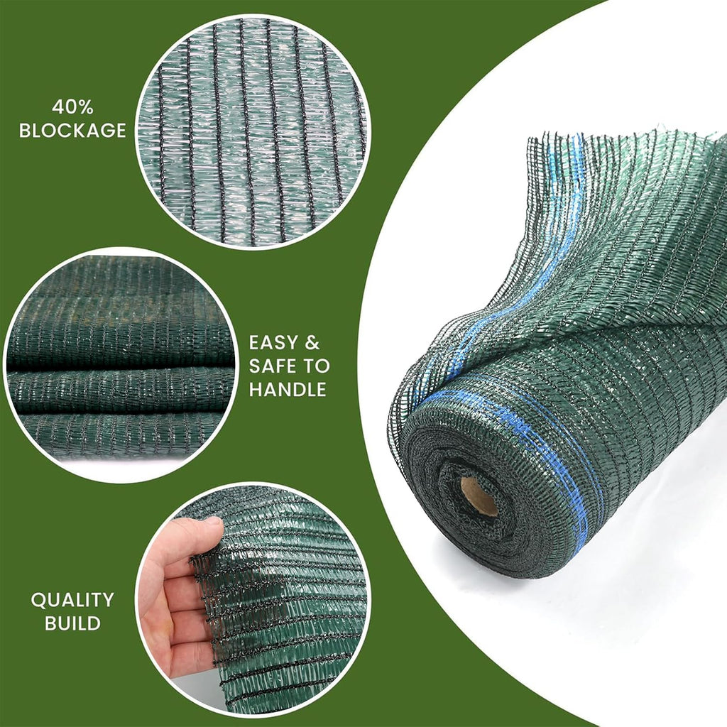 6'x100ft 40% Eyelets Shade Cloth Roll