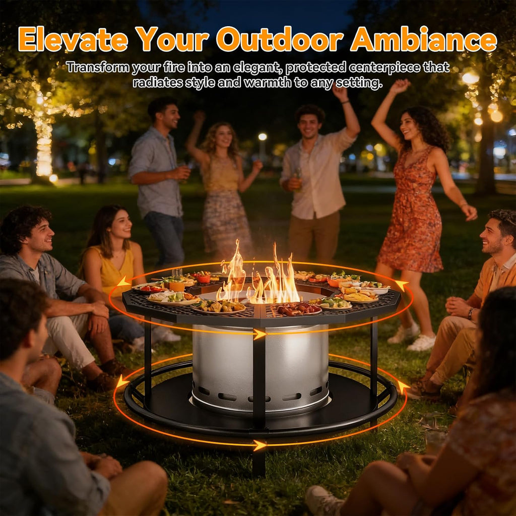 Fire Pit Surround Table for Solo Stove Bonfire & Ranger