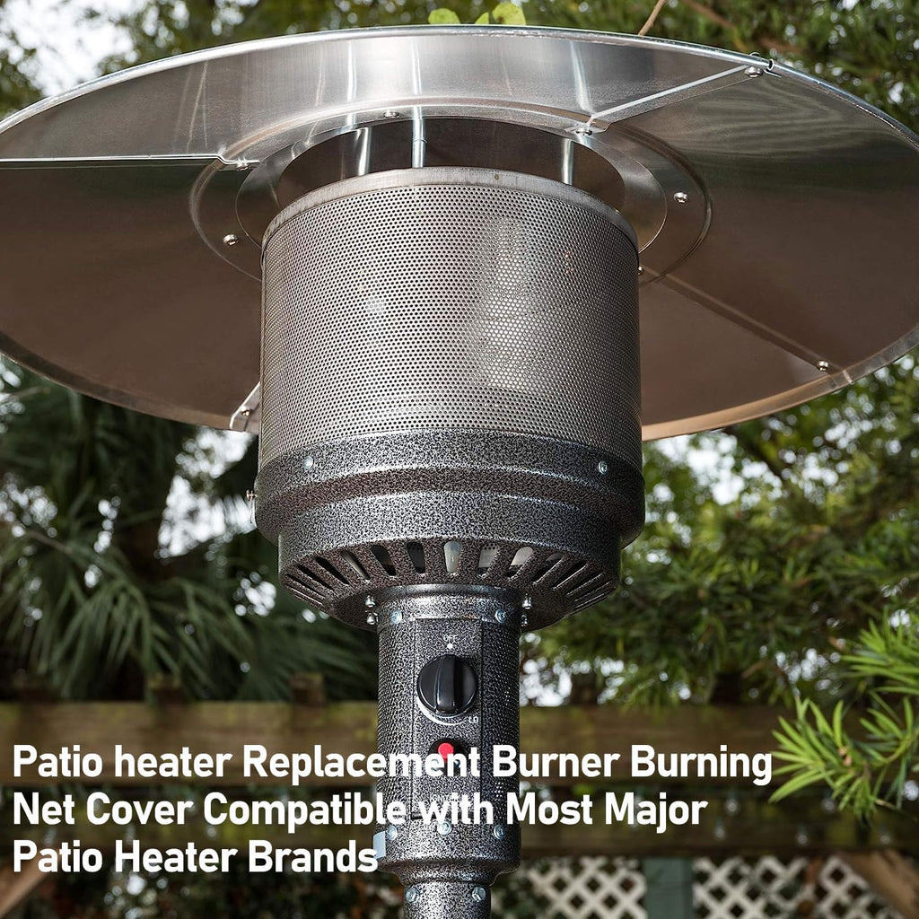 Patio Heater Main Burner Net Emitter Screen Outdoor Heater Replacement Parts 10 3/4"Diameter Stainless Steel Safety Heating Net Fittings Applied to Most Gas Patio Heater