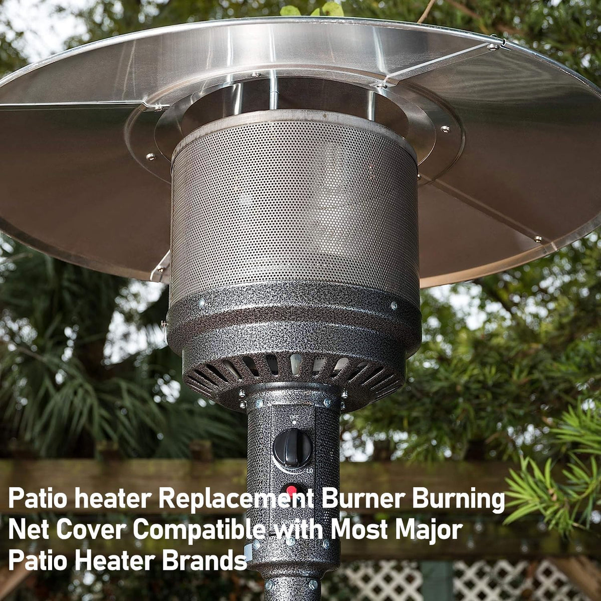 Patio Heater Main Burner Net Emitter Screen Outdoor Heater Replacement Parts 10 3/4"Diameter Stainless Steel Safety Heating Net Fittings Applied to Most Gas Patio Heater