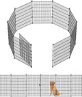 Garden Fence Animal Barrier with Gate 40in(H) x23ft(L)