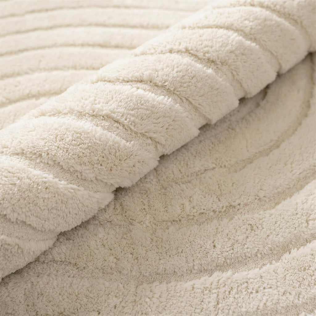 Beige 8x10 Area Rugs for Living Room,Modern Solid Color Washable Rug