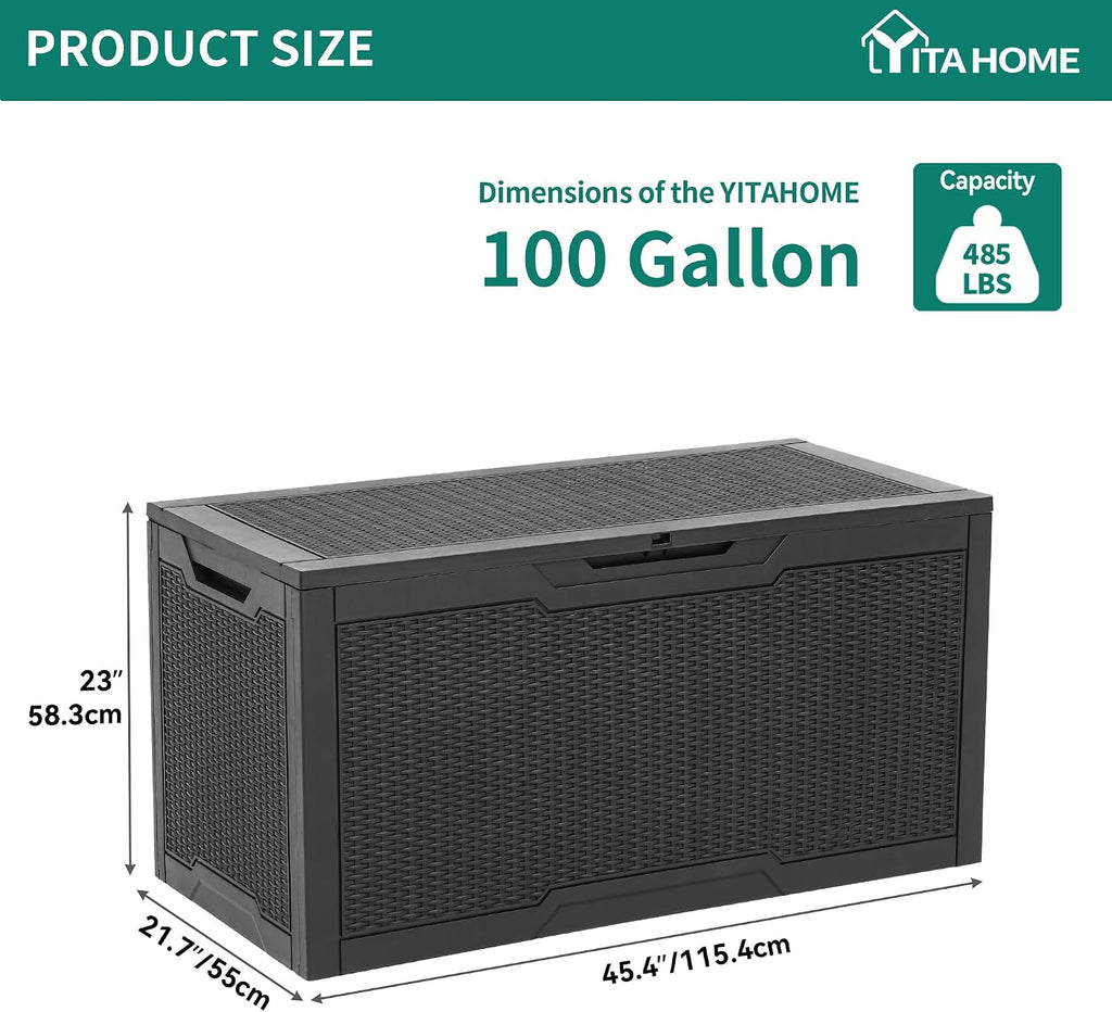 YITAHOME 100 Gallon Outdoor Storage Box