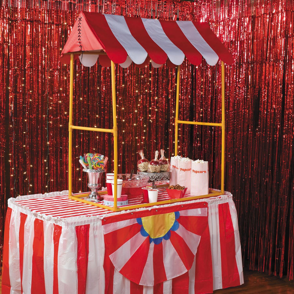 Fun Express Tabletop Tent 2.5 x 3.8 Feet Carnival Circus Canopy