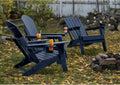 Oversized Folding Adirondack Chair Set of 4 with Adjustable Backrest 400LBS