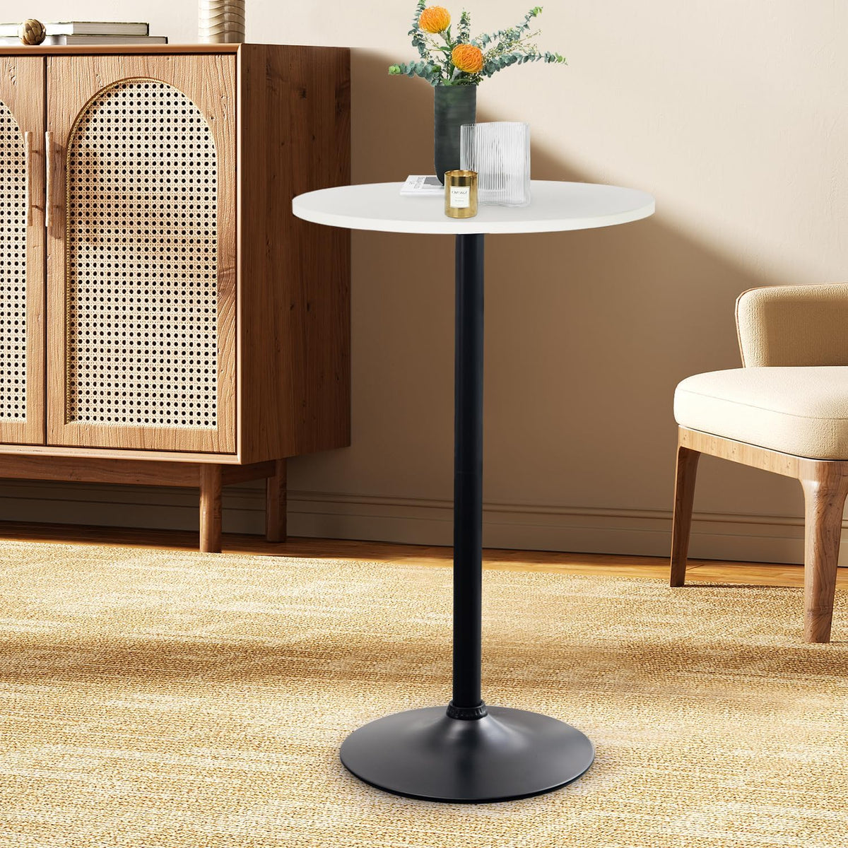 paylesshere bistro bar table 40 inch round table shown in use