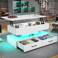 SEDETA 40" Lift Top Coffee Table with 2 Drawers Storage for Living Room