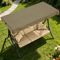 3 Person Patio Swing Replacement Canopy, Khaki