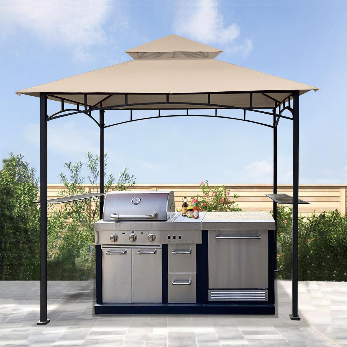 scocanopy cover fit for aldi gardenline belavi shoprite, front angle view