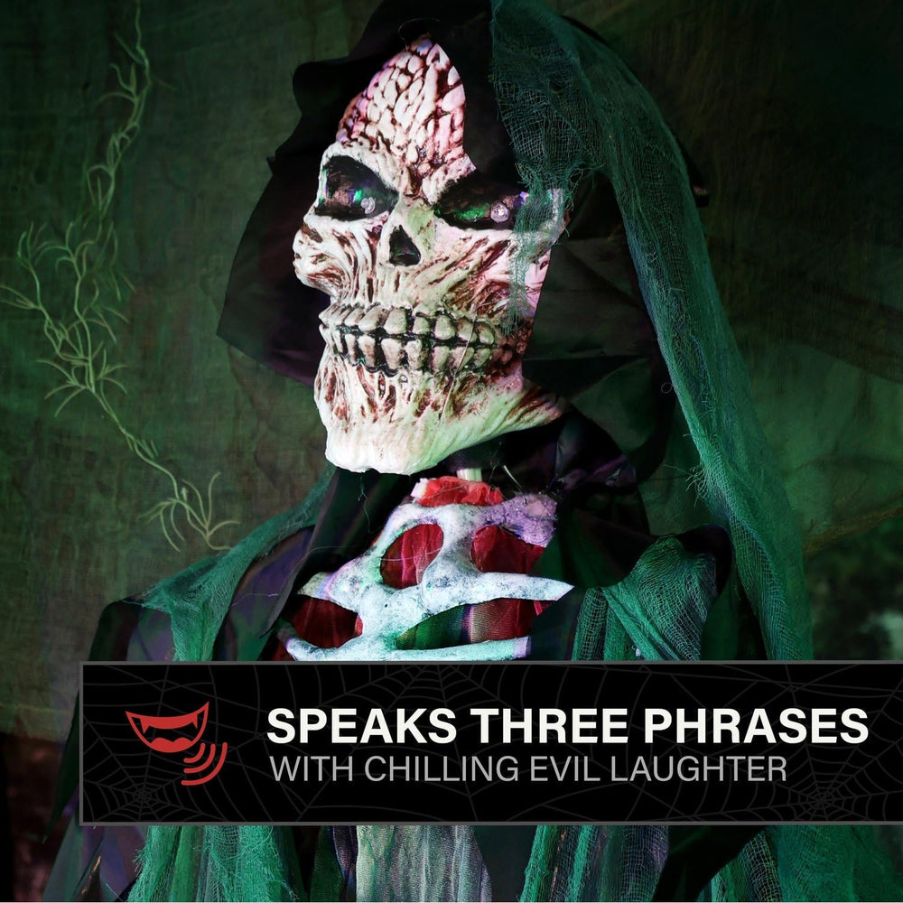 Haunted Hill Farm 7.1-Ft. Reaper Halloween Animatronic
