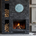 OCEST 18 Inch Large Decorative Wall Clock with Woodgrain Design