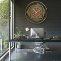 24 Inch Mid-Century Modern Wall Clock