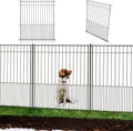 WESLEY'S CORNER Tall Fence Panels - 32”H x 29”L, No Dig Metal Dog Fence, Heavy Duty Garden Border & Animal Barrier, Rustproof, Decorative Fencing for Backyards, Frontyards, Outdoors and Edging