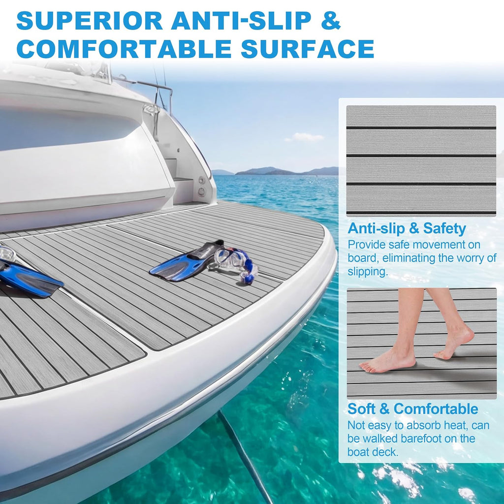 PrimeZone EVA Foam Boat Flooring 94.5" x 47.2" Sea Deck Marine Boat Decking