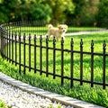 Thealyn 18" H x 22" W Decorative Metal Garden Border Fence, 10 Panels, 18Ft
