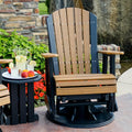 LuxCraft 2' Adirondack Swivel Glider - Available in 14 Colors, Cedar and Black