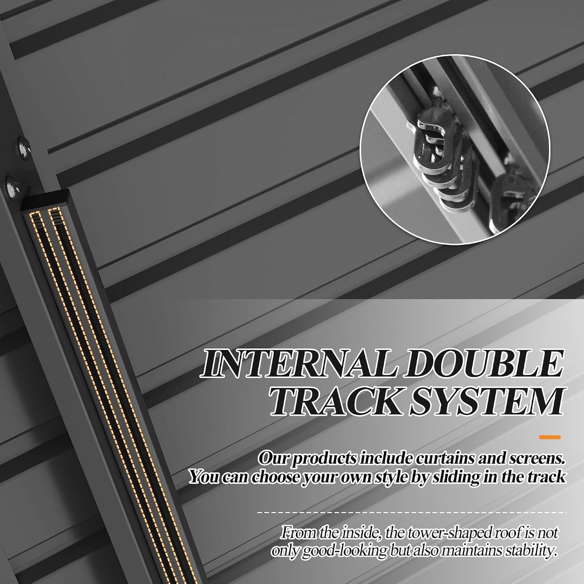GARTOO 10' x 12' Outdoor Wood Gazebo
