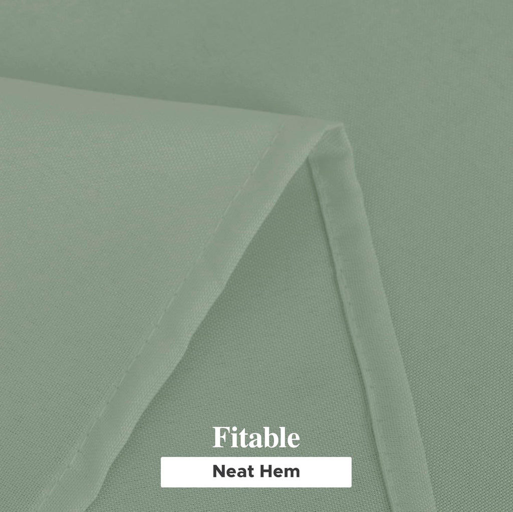 Fitable 6 Pack Sage Green Tablecloths for Rectangle Tables, 70 x 120 Inch