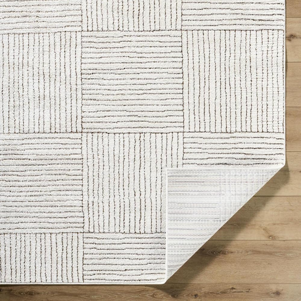 Livabliss x Galey Alix Architect II Modern Geometric Area Rug, 6'7" x 9' (7' x 9'), Brown