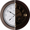 CLXEAST 18" Illuminated Outdoor Atomic Analog Clocks Waterproof,IP65 Rating
