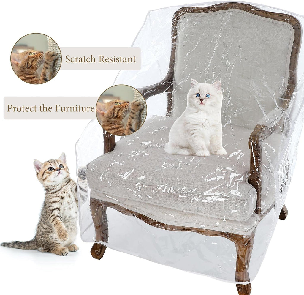 woanger 8 packs plastic patio chair covers furniture showing dimensions