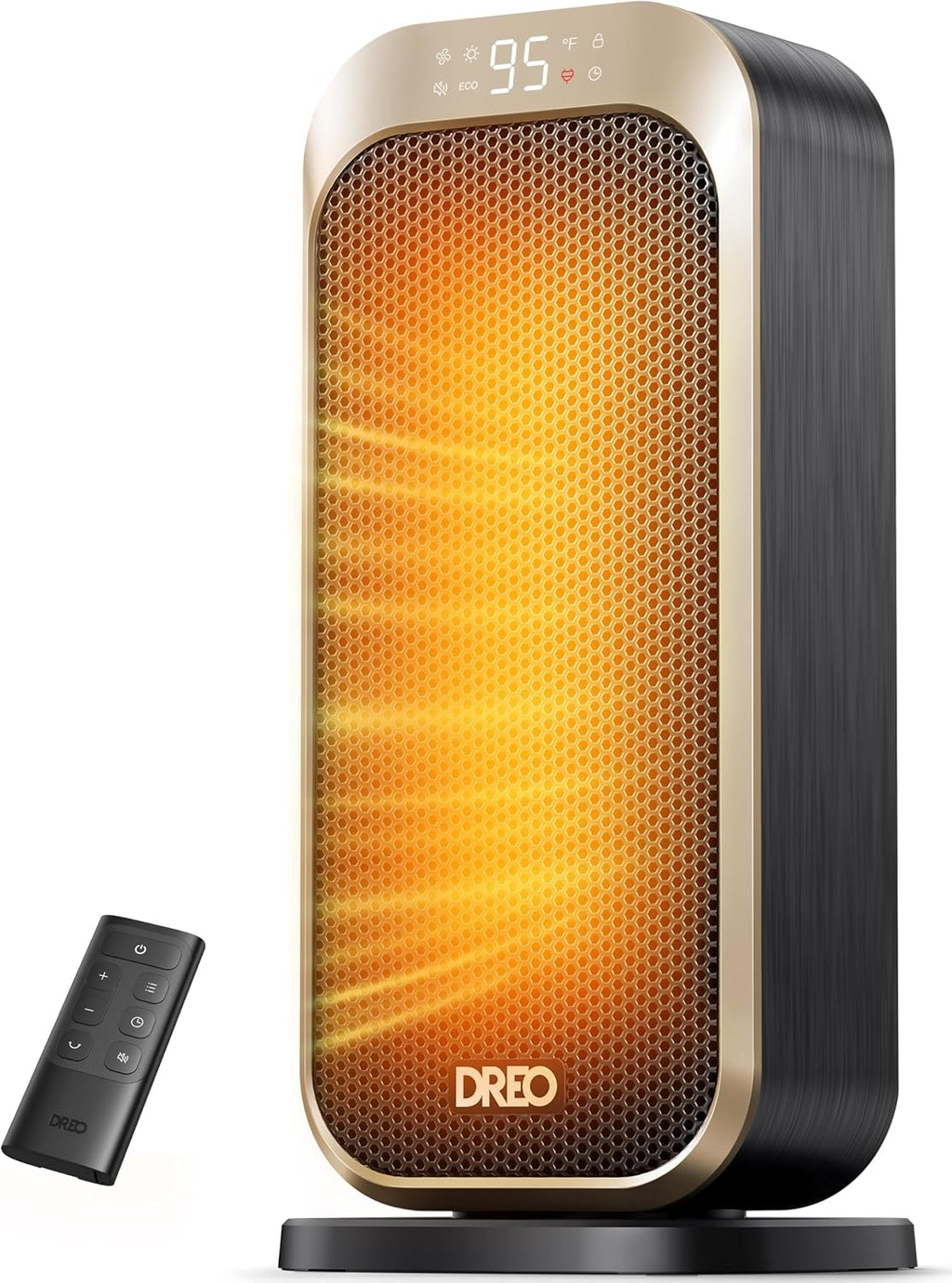 DREO Quiet Space Heater, 1500W Portable Heaters for Indoor Use with Remote