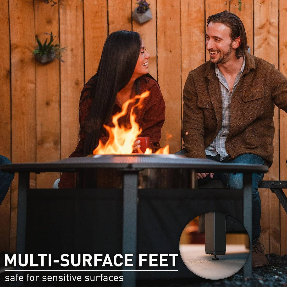 Solo Stove 42" Fire Pit Surround | Protective Barrier & Outdoor Tabletop