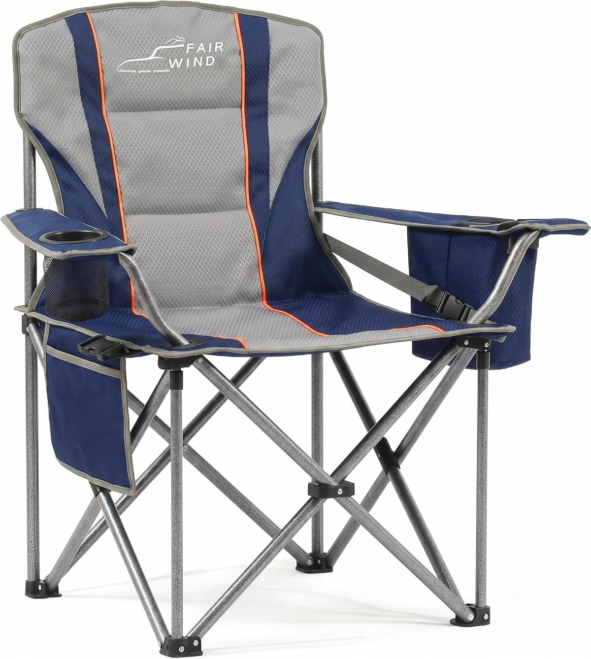 FAIR WIND Fully Padded Oversized Camping Chair Heavy Duty for Adults