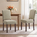 Upholstered Dining Chairs Set of 2 with Thickened Seat Cushion