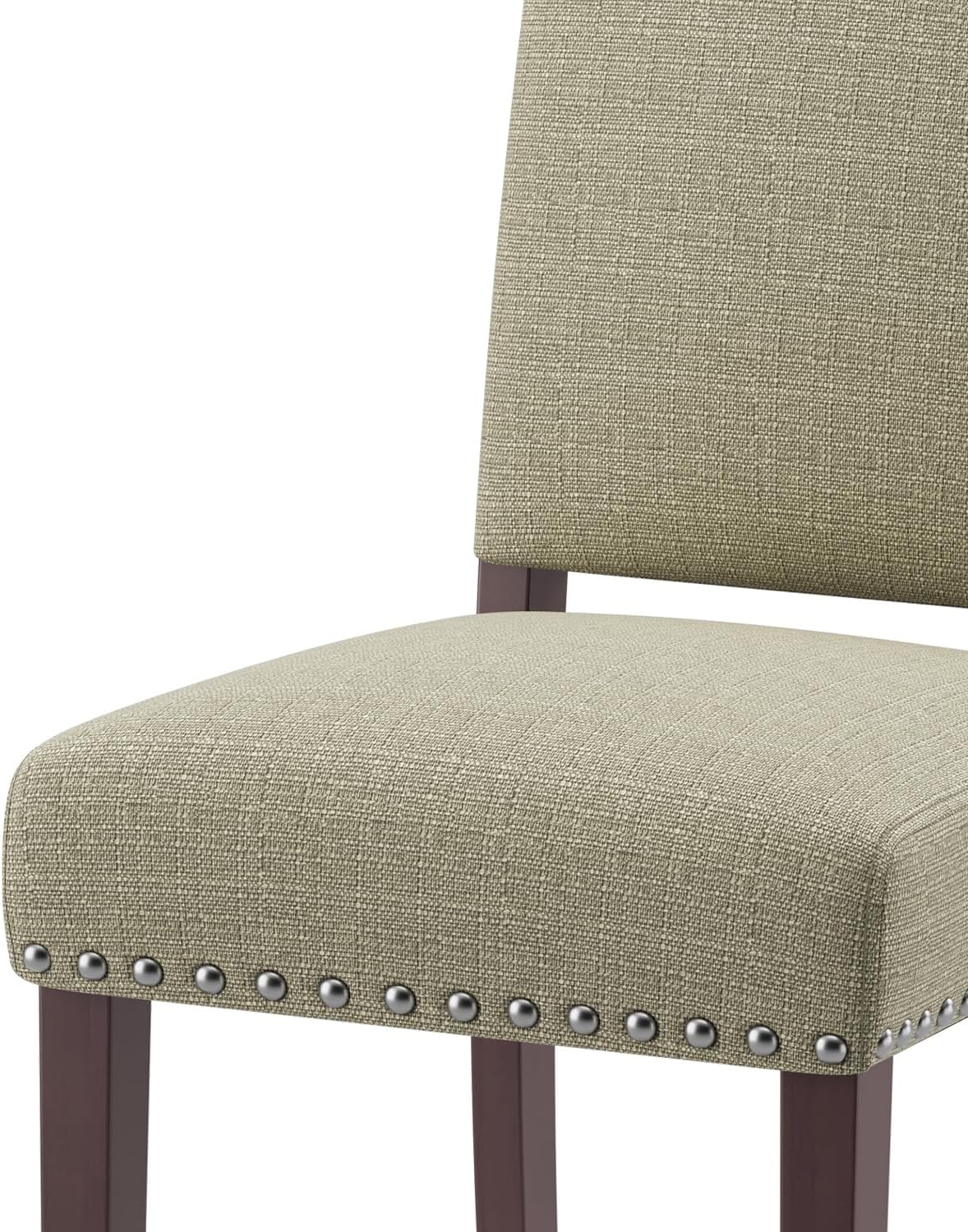 Upholstered Dining Chairs Set of 2 with Thickened Seat Cushion